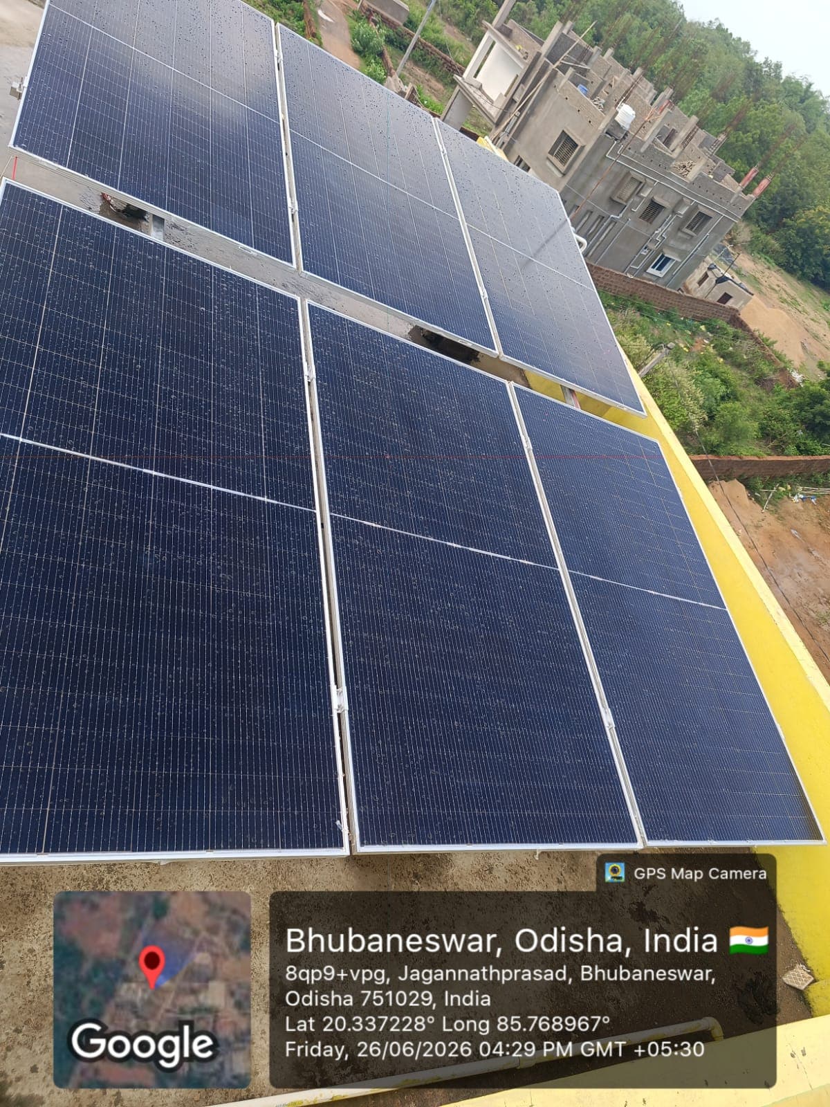 Solar installation in Bhubaneswar, Odisha