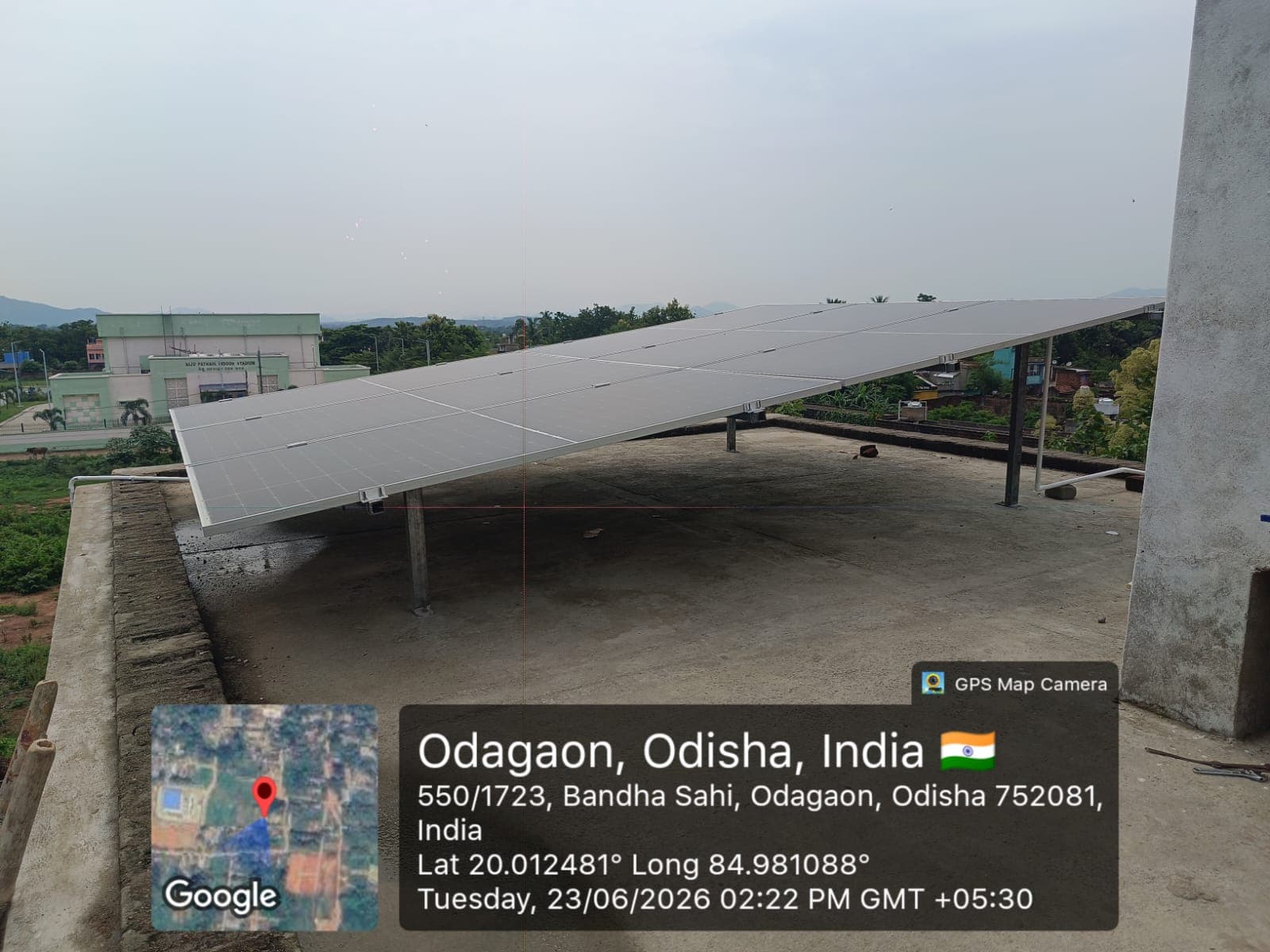 Solar installation in Odagaon, Odisha